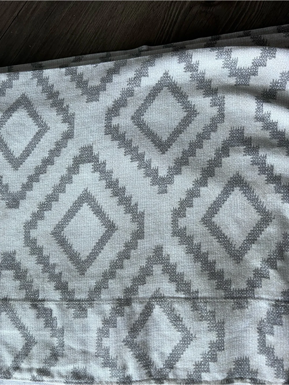 Tommy Hilfiger Diamond Lake Gray Cotton Window Curtain Panels (4) - approx 48x82